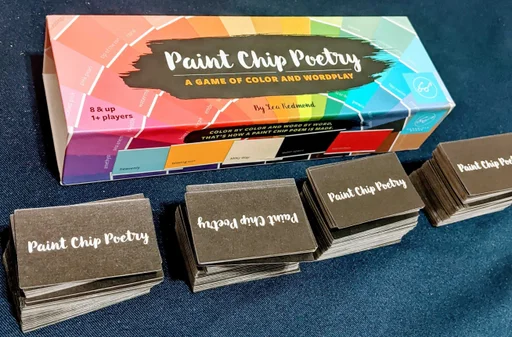 Board game, Paint Chip Poetry