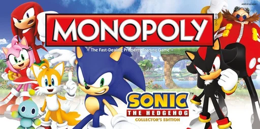 Board game, Monopoly: Sonic the Hedgehog Collector's Edition