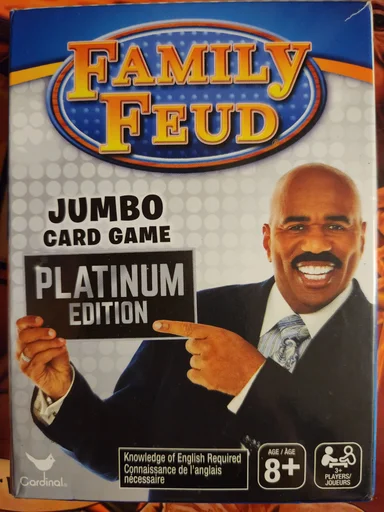 Board game, Family Feud Jumbo Card Game: Platinum Edition