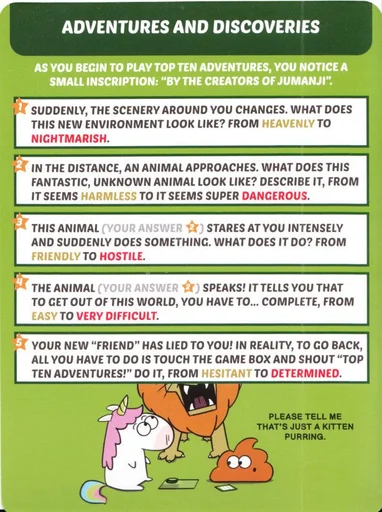 Top Ten Adventures: Adventures and Discoveries