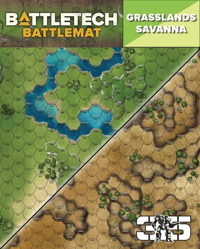 BattleTech: Savannah/Grasslands Battlemat