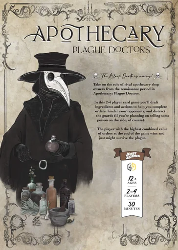 Board game, Apothecary: Plague Doctors