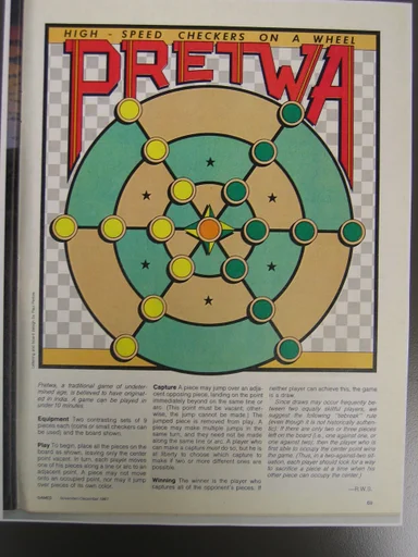 Board game, Pretwa