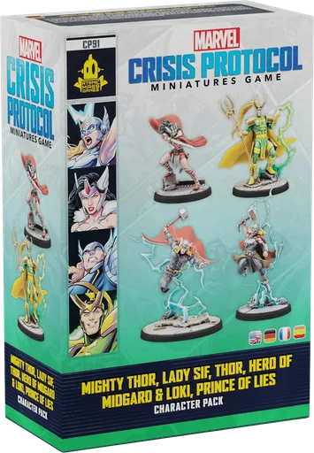 Marvel: Crisis Protocol – Mighty Thor, Lady Sif, Thor, Hero of Midgard & Loki, Prince of Lies