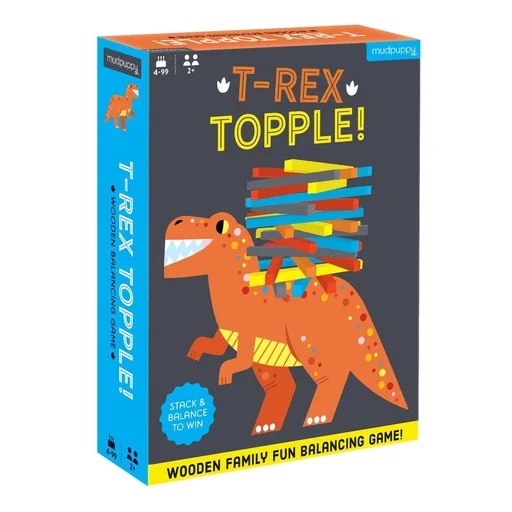 Board game, T-Rex Topple!