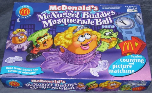 Board game, McDonald's McNugget Buddies Masquerade Ball Game