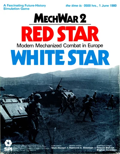 Board game, MechWar 2: Red Star / White Star Modern Mechanized Combat in Europe