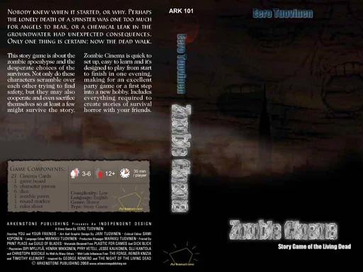 Board game, Zombie Cinema