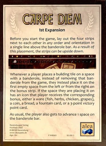 Carpe Diem: 1st Expansion