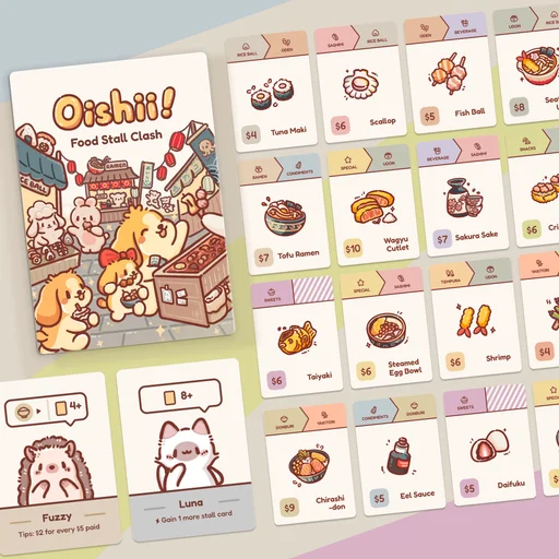 Board game, Oishii: Food Stall Clash