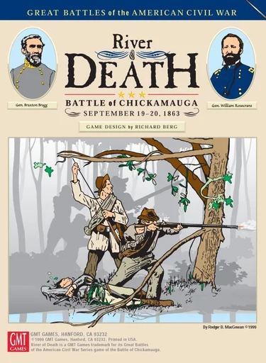 Board game, River of Death: Battle of Chickamauga, September 19-20, 1863