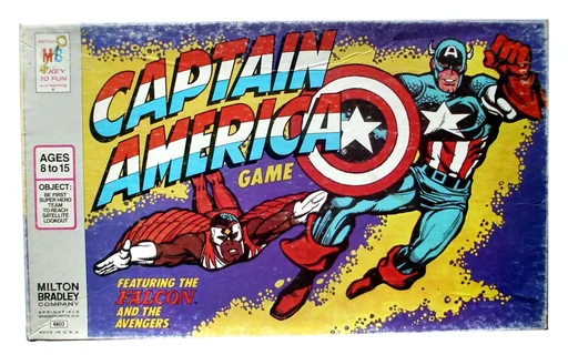 Board game, Captain America Game (Featuring the Falcon and the Avengers)