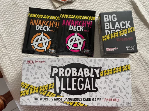 Board game, Probably Illegal: The World's Most Dangerous Card Game… Probably