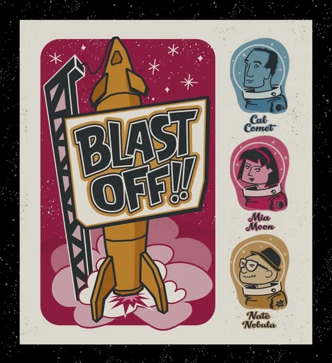 Board game, Blast Off!!