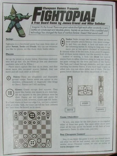Board game, Fightopia!