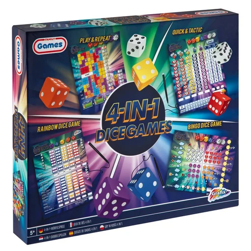 Board game, 4-in-1 Dice Games
