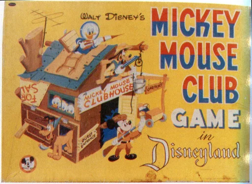 Board game, Mickey Mouse Club Game In Disneyland
