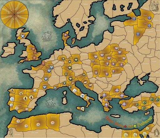 Board game, Under Cross and Crescent