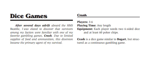 Board game, Crash