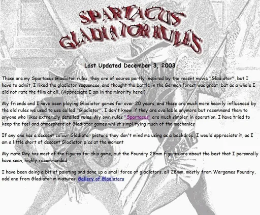 Board game, Spartacus: Gladiator Rules