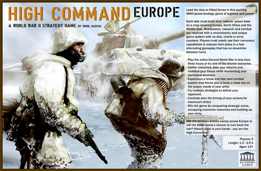 Board game, High Command: Europe