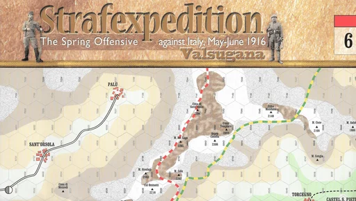 Strafexpedition 1916: Valsugana Map