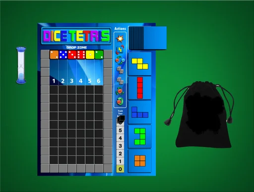 Board game, Dice Tetris
