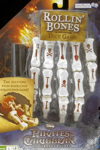 Board game, Rollin' Bones: Pirates of the Caribbean (On Stranger Tides) Dice Game