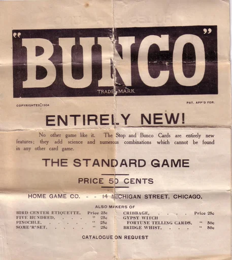 Board game, Bunco