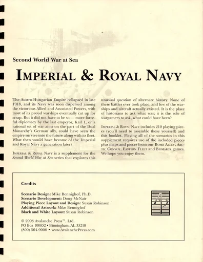 Second World War at Sea: Imperial and Royal Navy