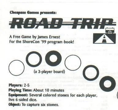 Board game, Road Trip