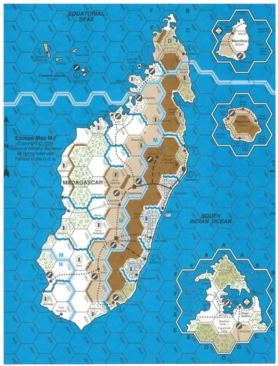 Board game, War in the Outposts: The Madagascar Campaign