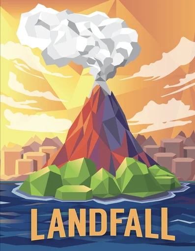 Landfall: A Cozy Volcano Island-Building Game