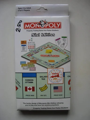 Board game, Monopoly: Mini Edition