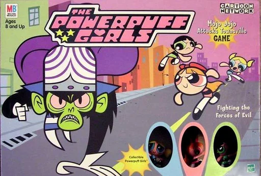 Board game, The Powerpuff Girls: Mojo Jojo Attacks Townsville Game