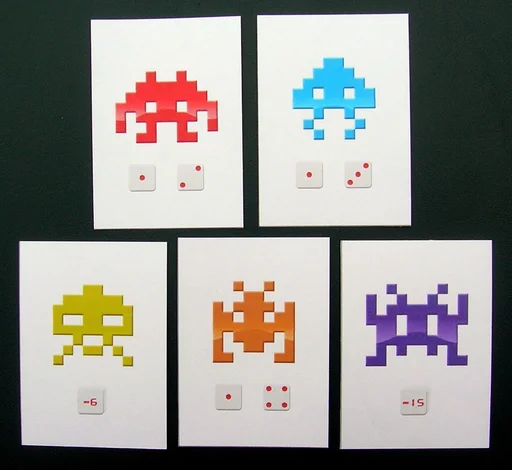Board game, 8-Bit Invaders