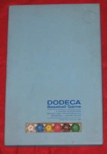 Board game, Dodeca Baseball Game