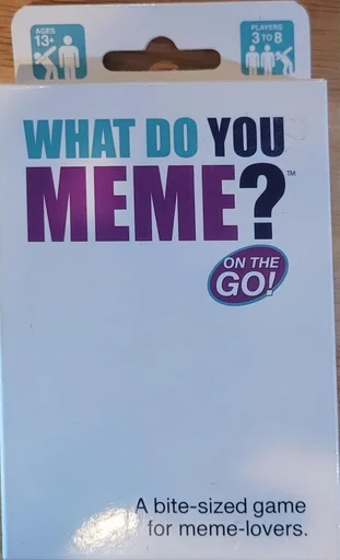 Board game, What Do you Meme? on the GO!
