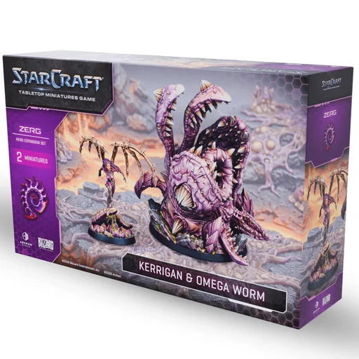Starcraft: Tabletop Miniatures Game – Zerg: Kerrigan & Omega Worm Expansion