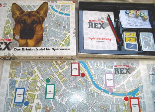 Board game, Kommissar Rex: Das Kriminalspiel für Spürnasen