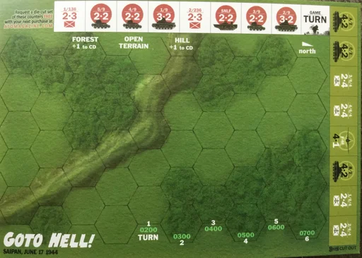 Board game, Goto Hell! Saipan, June 17 1944