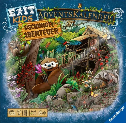 Board game, EXIT Adventskalender Kids: Dschungel-Abenteuer