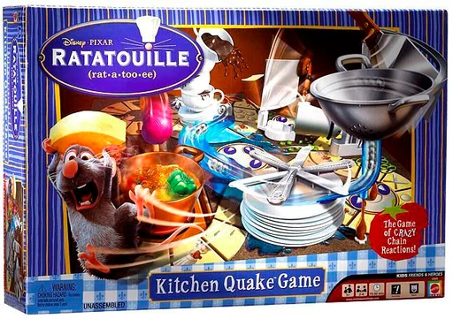 Board game, Ratatouille Remy Kitchen Quake Game