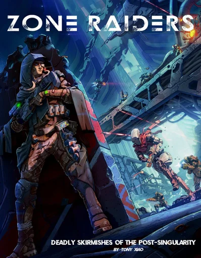 Board game, Zone Raiders: Deadly Skirmishes of the Post-Singularity
