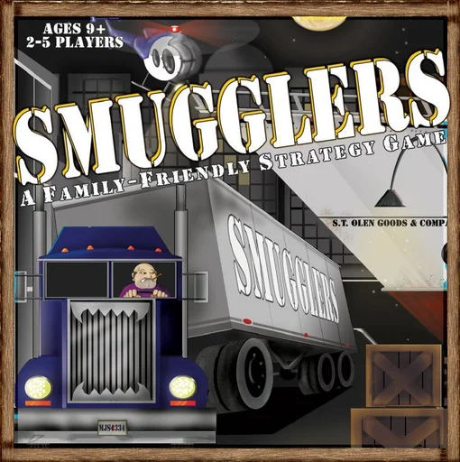 Board game, Smugglers: A Family Friendly Strategy Game