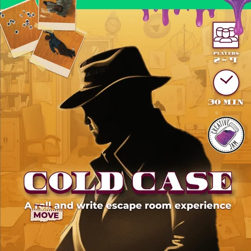 Board game, Cold Case: A Move and Write Escape Room Experience