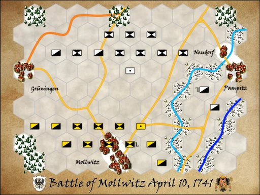 Board game, The Battle of Mollwitz: April 10, 1741