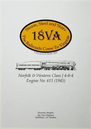 Board game, 18VA: The Railroads Come to Virginia