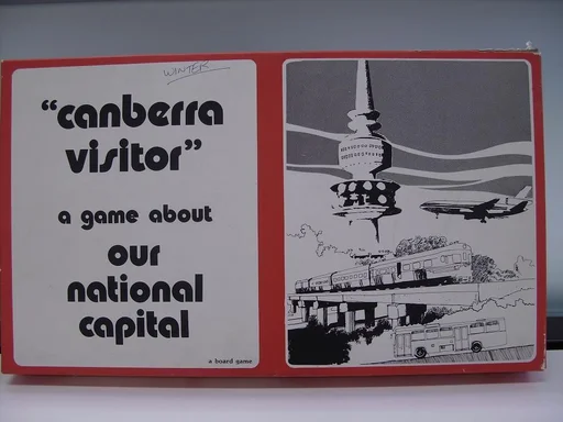 Board game, "Canberra visitor" a game about our National Capital