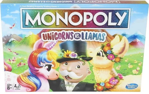 Board game, Monopoly: Unicorns and Llamas
